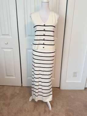 Joie Knit Maxi Skirt Set Size Large